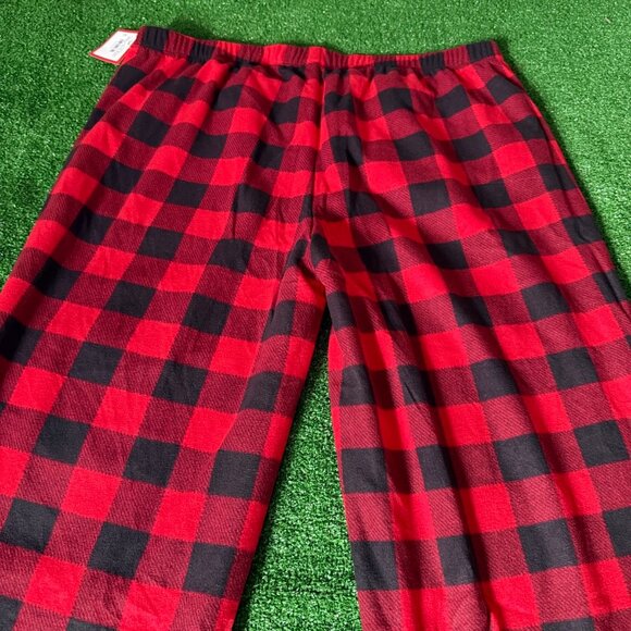 Wondershop Buffalo Plaid Microfleece Red Lounge Pajama Pant Plus Size 2X NEW - Picture 12 of 12